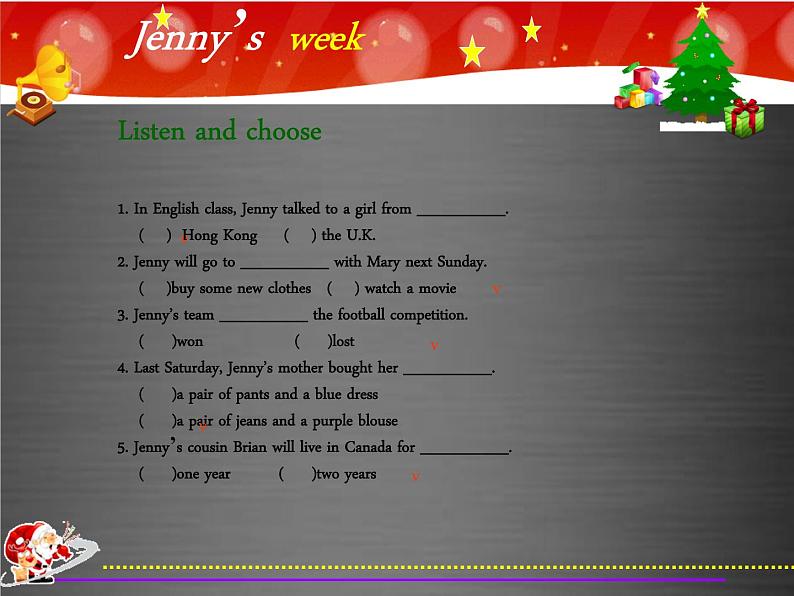 八年级英语上册 Unit 1 Lesson 6 Jenny’s Week课件1 （新版）冀教版06