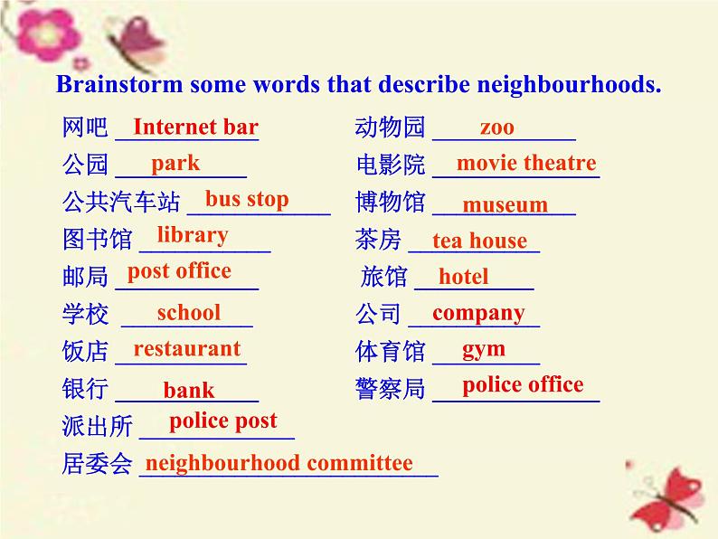 八年级英语上册 Unit 4 Lesson 19 The best neighborhood课件 （新版）冀教版第3页