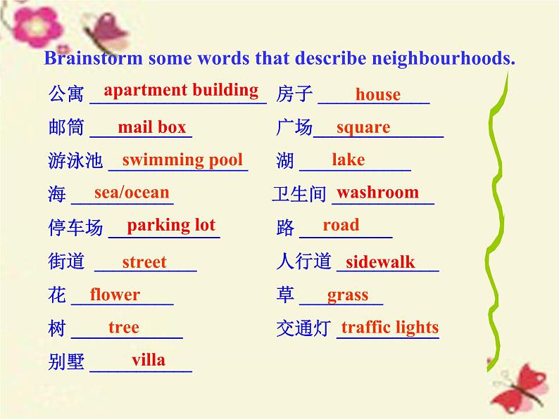 八年级英语上册 Unit 4 Lesson 19 The best neighborhood课件 （新版）冀教版第4页