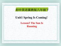 冀教版八年级下册Lesson 3 Sun Is Rising教课内容ppt课件