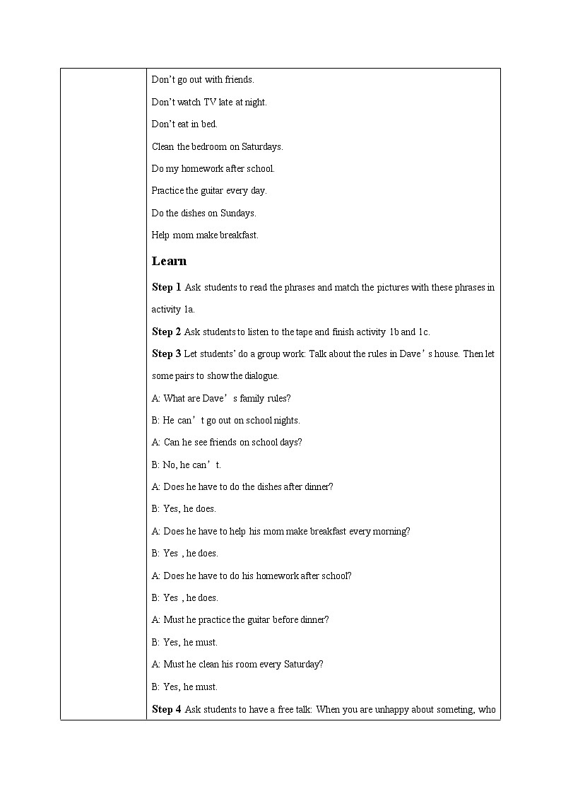 Unit4 Don't eat in class（第3课时） 课件（送教案练习）02