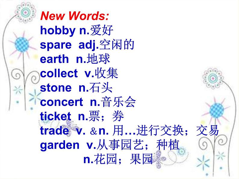 八年级英语上册 Unit 7 Lesson 37 What’s Your Hobby课件 （新版）冀教版04