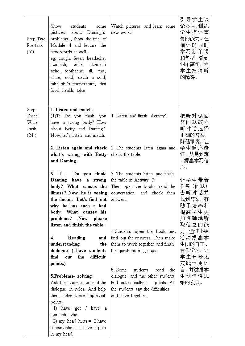 外研版新标准八下英语Module 4 Unit 1I haven’t done much exercise since I got my computer.教案02