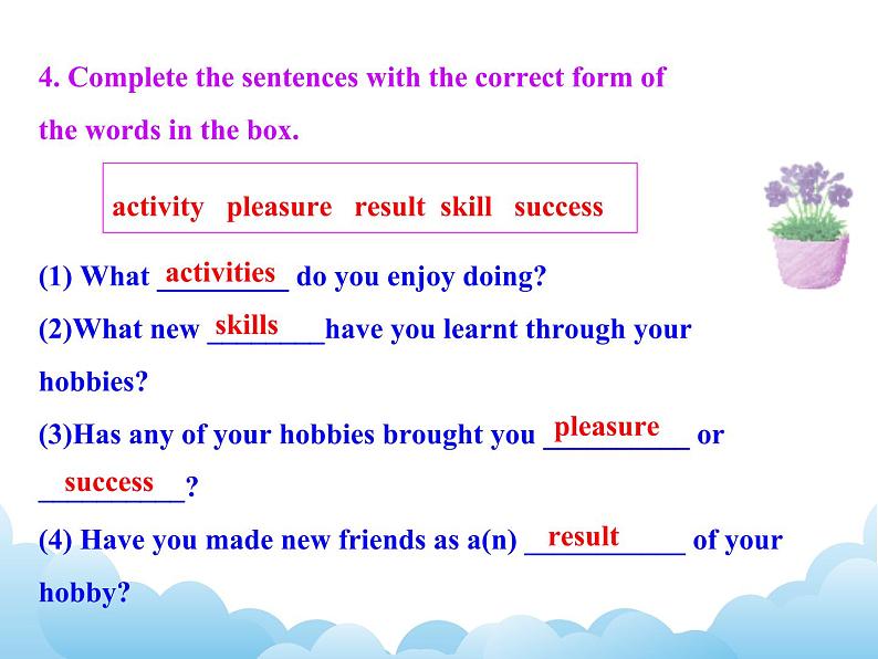 外研版新标准八下英语Module 6 Unit 2Hobbies can make you grow as person.课件07