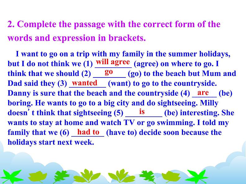 外研版新标准八下英语Module 8 Unit 3 Language in use课件第8页