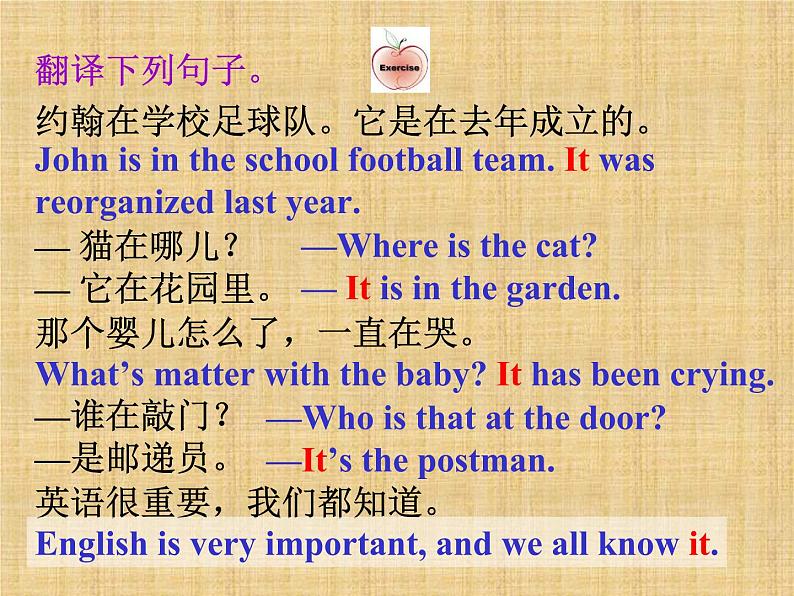 译林牛津版9年级下册Until1 grammar ---the use of it 教学课件 (共29张PPT)第5页