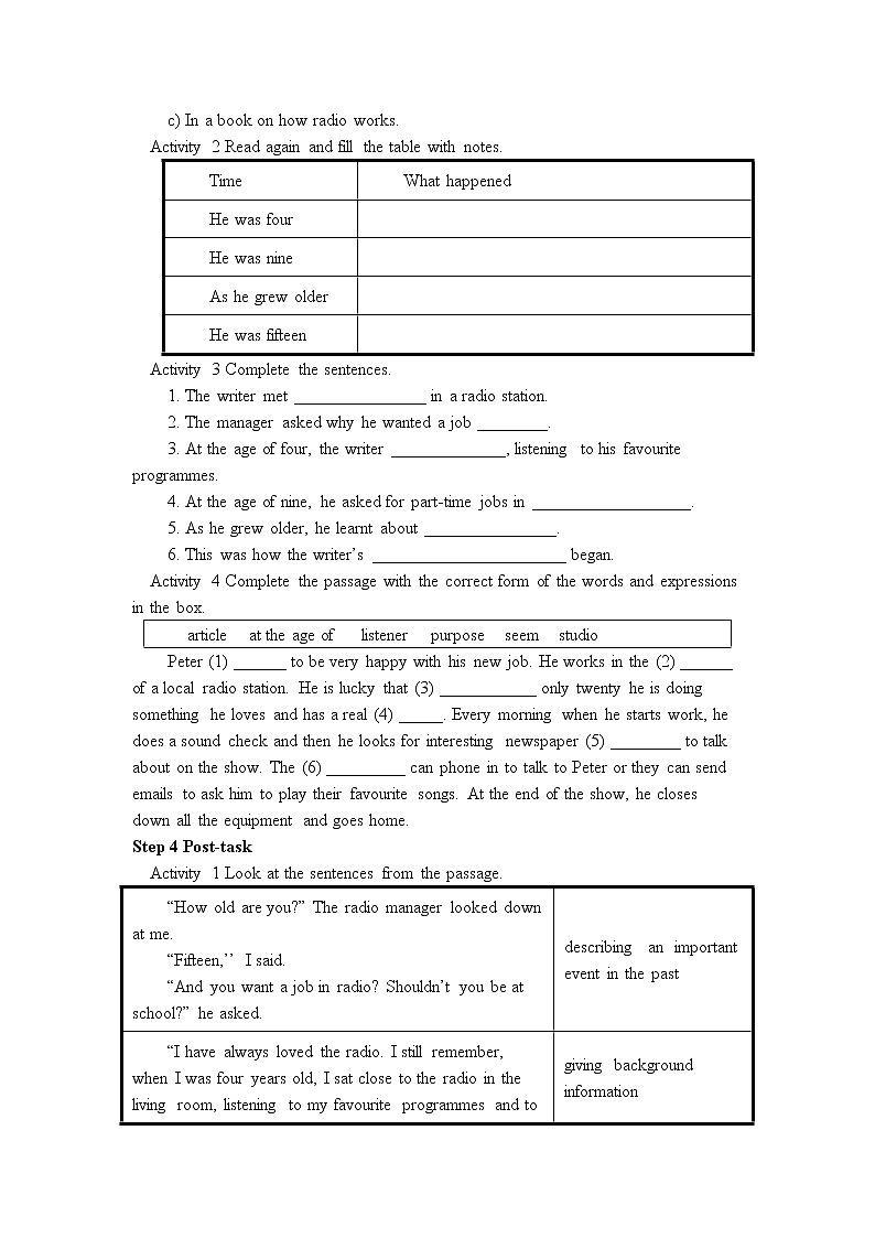 外研版初中英语 八下M10U2教案02