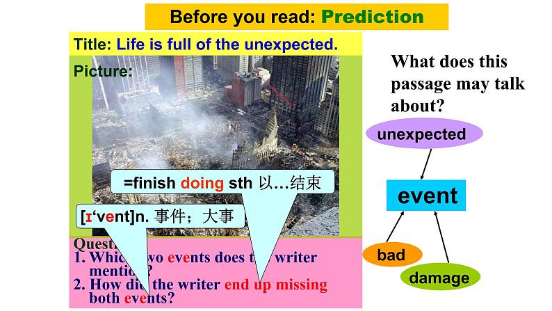 人教新目标九年级英语---Unit 12 Life is full of unexpected. Section A 3a-4c课件PPT06