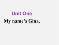 初中英语人教新目标 (Go for it) 版七年级上册Unit 1 My name’s Gina.Section B说课ppt课件