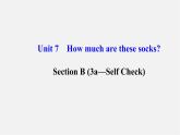 3【世纪金榜】Unit 7 How much are these socks？Section B（3a—Self Check）课件