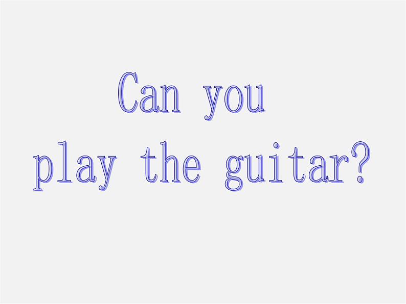 【名师精品】2 Unit1 Can you play the guitar Section B 1a-1f课件（新版）人教新目标版第1页