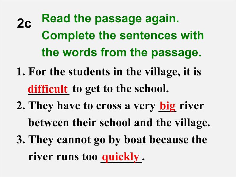 【黑龙江】《Unit 3 How do you get to school Section B（2a-2c）》课件第8页