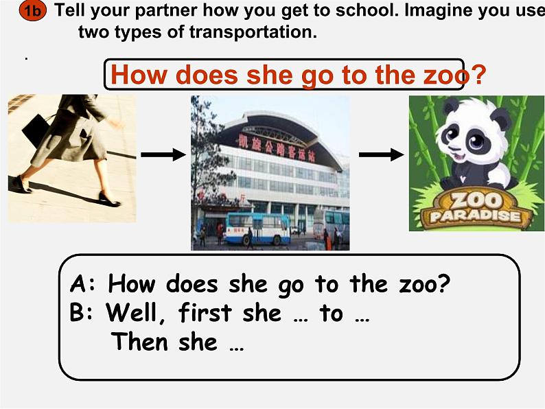 【吉林】 《Unit 3 How do you get to school》Section B Period 1课件08