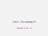 【名师精品】4 Unit 6 I’m watching TV Section A 1a－1c（预习导航+堂堂清+日日清）课件