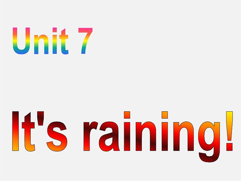 【湖北省】2Unit 7 It’s raining Section A课件2第2页