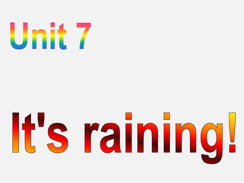 【湖北省】2Unit 7 It’s raining Section B课件2第2页