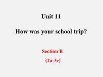 初中人教新目标 (Go for it) 版Unit 11 How was your school trip?Section A示范课ppt课件