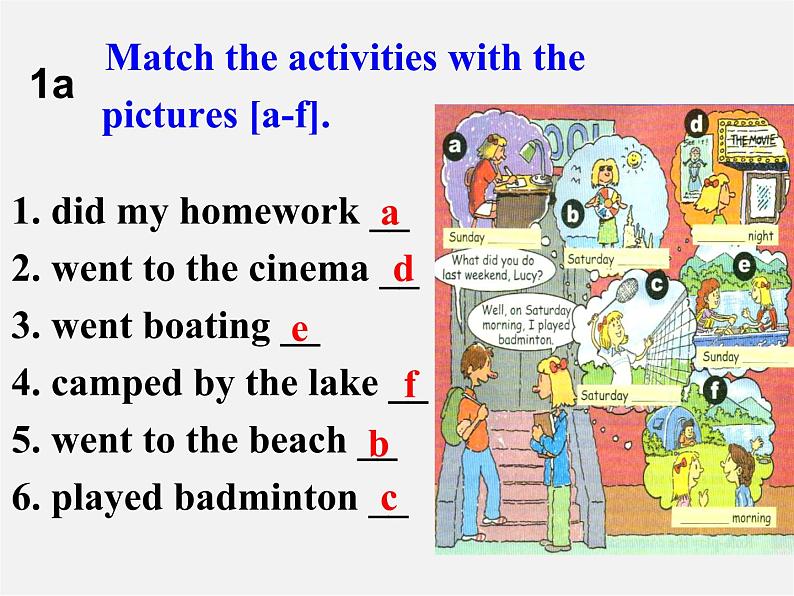 【湖北省】2Unit 12 What did you do last weekend Section A课件1第6页