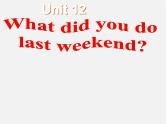 【湖北省】 Unit 12 What did you do last weekend Section A课件2