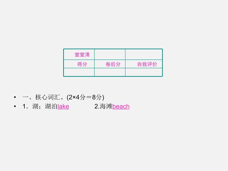 【名师精品】4 Unit 12 What did you do last weekend Section A 1a－1c（预习导航+堂堂清+日日清）课件第2页