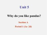 【浙江省】 2 Unit 5 Why do you like pandas Section A 1课件