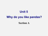 【名师精品】1 Unit 5 Why do you like pandas Section A 课件