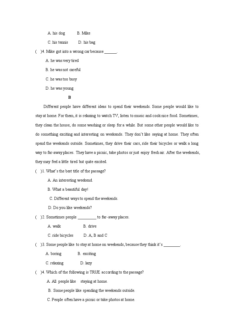 外研版（新标准）八年级英语上册 Module 2 My home town and my country（主题阅读+综合能力提升，含答案）02