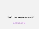 Unit 7 How much are these socks同步作文导练课件
