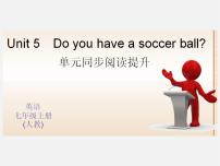 初中英语人教新目标 (Go for it) 版七年级上册Unit 5 Do you have a soccer ball?综合与测试教课内容ppt课件