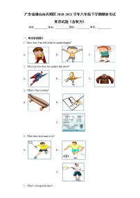 广东省佛山市高明区2020-2021学年八年级下学期期末考试英语试题（word版 含答案）