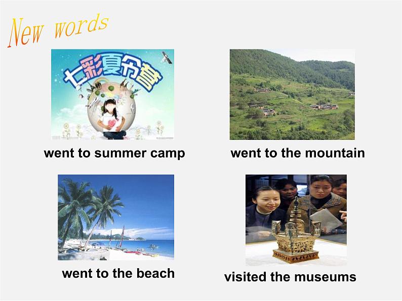 八年级英语上册 Unit 1 Where did you go on vacation Section A（1a-1c）课件04