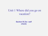 辽宁省东港市黑沟中学八年级英语上册 Unit 1 Where did you go on vacation Section B（3a-self check）课件