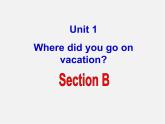 陕西省石泉县池河中学八年级英语上册 Unit 1 Where did you go on vacation Section B课件
