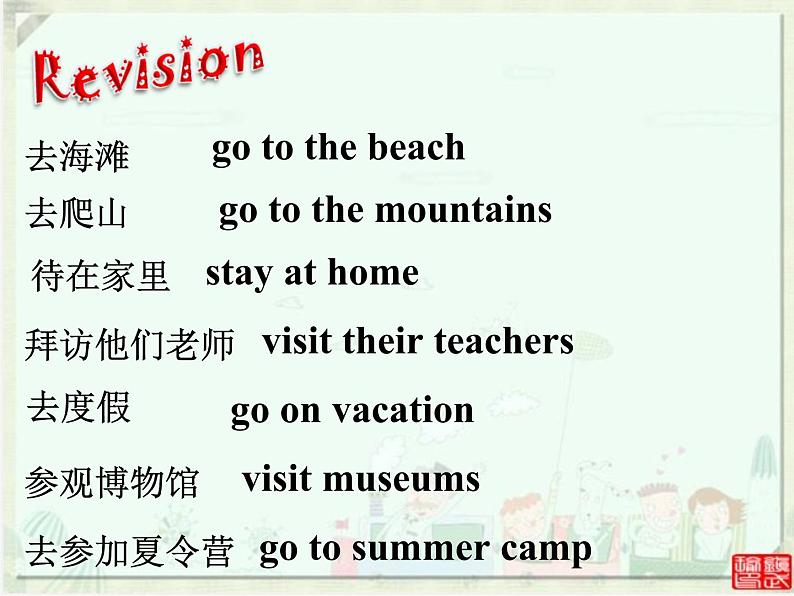 广东省东莞市石碣镇四海之星学校八年级英语上册 Unit 1 Where did you go on vacation Section A（2a-2d）课件03