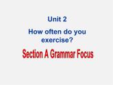 江西省上饶市铅山县私立瓢泉学校八年级英语上册 Unit 2 How often do you exercise Section A（Grammer Focus）课件