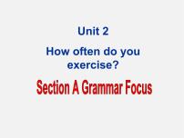 人教新目标 (Go for it) 版八年级上册Unit 2 How often do you exercise?Section A背景图课件ppt