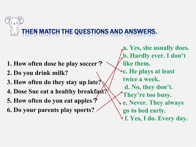 江西省上饶市铅山县私立瓢泉学校八年级英语上册 Unit 2 How often do you exercise Section A（Grammer Focus）课件06