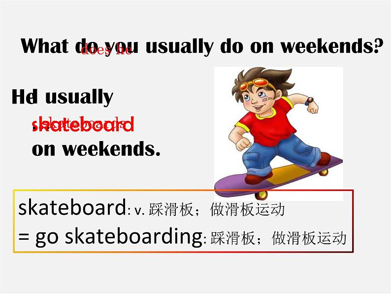 山东省邹平县实验中学八年级英语上册《Unit 2 How often do you exercise Section A（1a-1c）》课件08