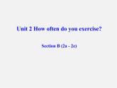 八年级英语上册 Unit 2 How often do you exercise Section B（2a-2e）课件