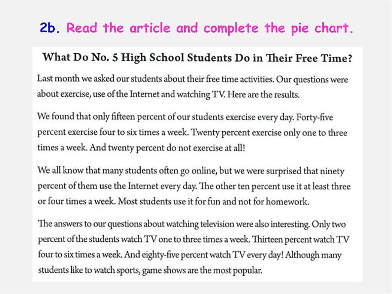 八年级英语上册 Unit 2 How often do you exercise Section B（2a-2e）课件02