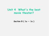 八年级英语上册 Unit 4 What’s the best movie theater Section B（1a-1e）课件