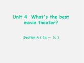 辽宁省东港市黑沟中学八年级英语上册 Unit 4 What's the best movie theater Section A（1a-1c）课件