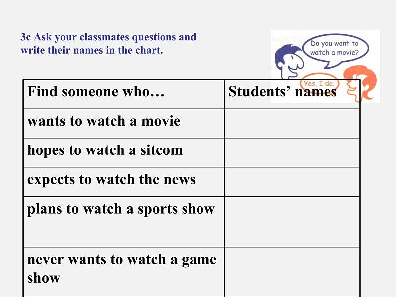 江西省宜春市第八中学八年级英语上册 Unit 5 Do you want to watch a game show Section A 2课件第6页