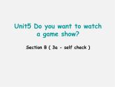 八年级英语上册 Unit 5 Do you want to watch a game show Section B（3a-self check）课件