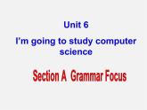 八年级英语上册 Unit 6 I’m going to study computer science Section A-2课件