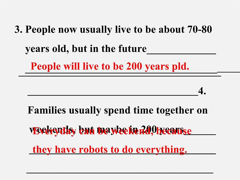 八年级英语上册 Unit 7 Will people have robots Section A-3a-3c课件08