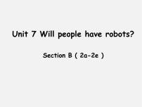 初中人教新目标 (Go for it) 版Unit 7 Will people have robots?Section B课堂教学ppt课件