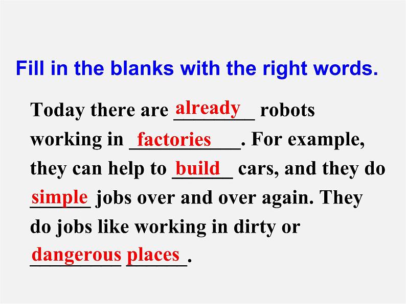 四川省宣汉县桃花初级中学八年级英语上册 Unit 7 Will people have robots B2课件第6页