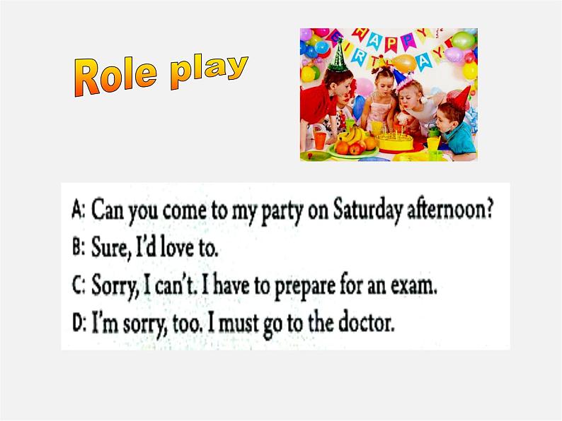 八年级英语上册 Unit 9 Can you come to my party Section A（2a-2d）课件02