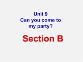 江西省宜春市第八中学八年级英语上册 Unit 9 Can you come to my party Section B课件